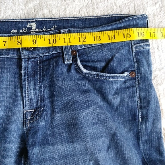 7FAM Bootcut Y2K Jeans 7 For All Mankind Jeans Size 29 Blue - Picture 13 of 16